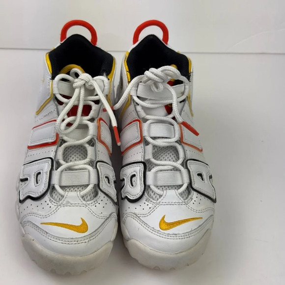 Nike Air More Uptempo Rayguns White/Orange Yellow DD9286-100 Kids Youth Size 3Y - Picture 9 of 10